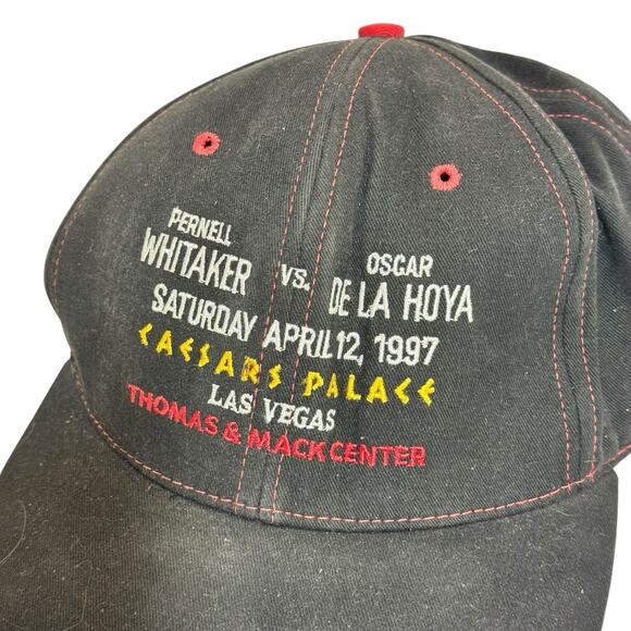 Vintage 1997 De La Hoya Vs. Whitaker SnapBack Hat Boxing Caesars Palace - Picture 3 of 7